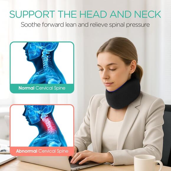 VOYOR-HEALTH Neck Brace, Neck Stretcher for Sleeping, Adjustable Cervical Collar - Picture 3 of 7